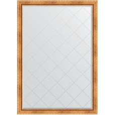 Зеркало Evoform Exclusive-G 186х131 BY 4490 с гравировкой в багетной раме - Римское золото 88 мм