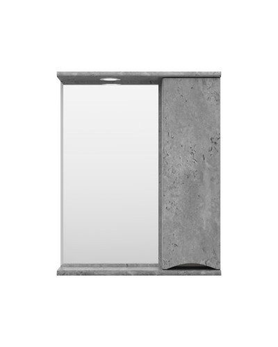 Атлантик - 60 Зеркало с 1 шкаф. серый камень правый