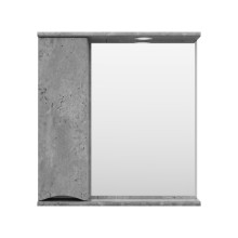 Атлантик - 70 Зеркало с 1 шкаф. серый камень левый
