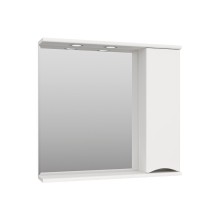 Атлантик - 80 Зеркало с 1 шкаф. белый правый