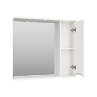 Атлантик - 80 Зеркало с 1 шкаф. белый правый