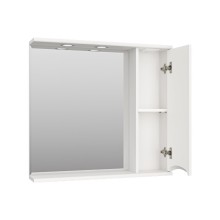 Атлантик - 80 Зеркало с 1 шкаф. белый правый