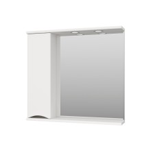 Атлантик - 80 Зеркало с 1 шкаф. белый левый