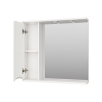 Атлантик - 80 Зеркало с 1 шкаф. белый левый
