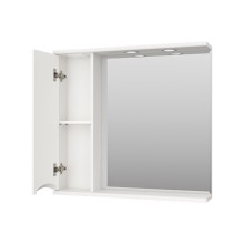 Атлантик - 80 Зеркало с 1 шкаф. белый левый