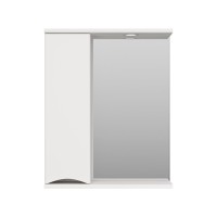 Атлантик - 60 Зеркало с 1 шкаф. белый левый