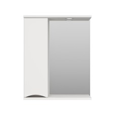 Атлантик - 60 Зеркало с 1 шкаф. белый левый