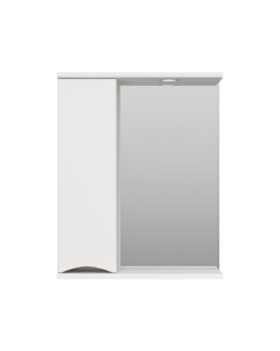 Атлантик - 60 Зеркало с 1 шкаф. белый левый