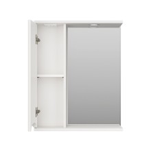 Атлантик - 60 Зеркало с 1 шкаф. белый левый