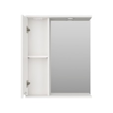 Атлантик - 60 Зеркало с 1 шкаф. белый левый