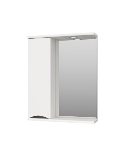 Атлантик - 60 Зеркало с 1 шкаф. белый левый