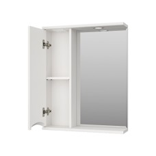 Атлантик - 60 Зеркало с 1 шкаф. белый левый