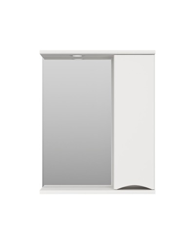 Атлантик - 60 Зеркало с 1 шкаф. белый правый