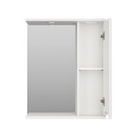 Атлантик - 60 Зеркало с 1 шкаф. белый правый
