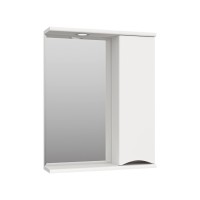 Атлантик - 60 Зеркало с 1 шкаф. белый правый