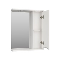 Атлантик - 60 Зеркало с 1 шкаф. белый правый