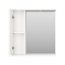 Атлантик - 70 Зеркало с 1 шкаф. белый левый