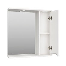 Атлантик - 70 Зеркало с 1 шкаф. белый правый