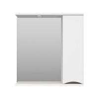 Атлантик - 70 Зеркало с 1 шкаф. белый правый