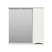 Атлантик - 70 Зеркало с 1 шкаф. белый правый