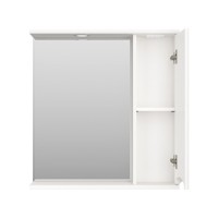 Атлантик - 70 Зеркало с 1 шкаф. белый правый