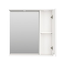 Атлантик - 70 Зеркало с 1 шкаф. белый правый