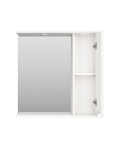 Атлантик - 70 Зеркало с 1 шкаф. белый правый