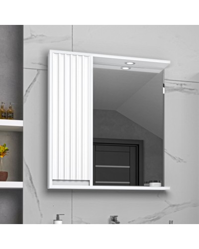 BALATON - 75 Зеркало-шкаф левый, белый