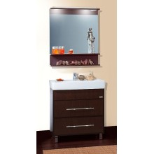 Зеркало Бриклаер Чили 80 4627125415067 с подсветкой Венге