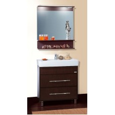 Зеркало Бриклаер Чили 80 4627125415067 с подсветкой Венге