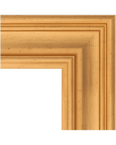 Зеркало Evoform Exclusive Floor 204х84 BY 6127 с фацетом в багетной раме - Травленое золото 99 мм