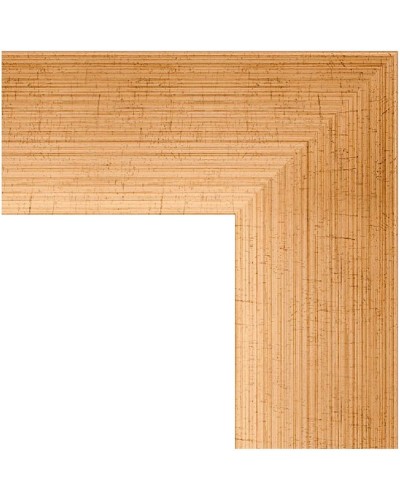 Зеркало Evoform Exclusive Floor 201х81 BY 6116 с фацетом в багетной раме - Травленое золото 87 мм