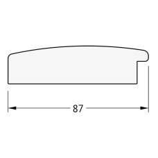 Зеркало Evoform Exclusive Floor 201х81 BY 6116 с фацетом в багетной раме - Травленое золото 87 мм