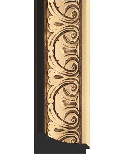 Зеркало Evoform Exclusive Floor 205х85 BY 6133 с фацетом в багетной раме - Барокко золото 106 мм