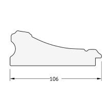 Зеркало Evoform Exclusive Floor 205х85 BY 6133 с фацетом в багетной раме - Барокко золото 106 мм