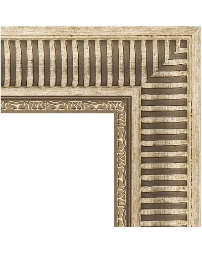 Зеркало Evoform Exclusive Floor 202х112 BY 6161 с фацетом в багетной раме - Серебряный акведук 93 мм