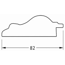 Зеркало Evoform Exclusive Floor 200х110 BY 6150 с фацетом в багетной раме - Старый гипс 82 мм
