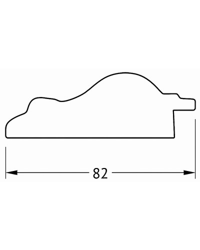 Зеркало Evoform Exclusive Floor 200х110 BY 6150 с фацетом в багетной раме - Старый гипс 82 мм