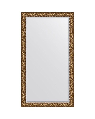 Зеркало Evoform Exclusive Floor 203х114 BY 6164 с фацетом в багетной раме - Византия золото 99 мм