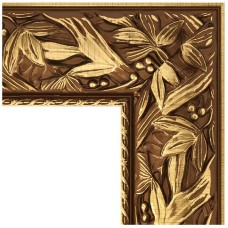 Зеркало Evoform Exclusive Floor 203х114 BY 6164 с фацетом в багетной раме - Византия золото 99 мм