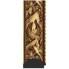 Зеркало Evoform Exclusive Floor 203х114 BY 6164 с фацетом в багетной раме - Византия золото 99 мм