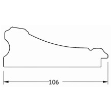 Зеркало Evoform Exclusive Floor 205х115 BY 6173 с фацетом в багетной раме - Барокко золото 106 мм