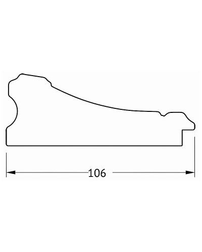 Зеркало Evoform Exclusive Floor 205х115 BY 6173 с фацетом в багетной раме - Барокко золото 106 мм