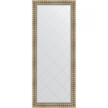 Зеркало Evoform Exclusive-G Floor 202х82 BY 6321 с гравировкой в багетной раме - Серебряный акведук 93 мм
