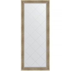 Зеркало Evoform Exclusive-G Floor 202х82 BY 6321 с гравировкой в багетной раме - Серебряный акведук 93 мм