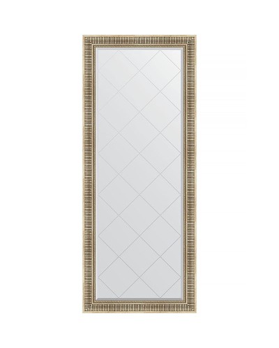 Зеркало Evoform Exclusive-G Floor 202х82 BY 6321 с гравировкой в багетной раме - Серебряный акведук 93 мм