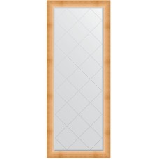 Зеркало Evoform Exclusive-G Floor 201х81 BY 6316 с гравировкой в багетной раме - Травленое золото 87 мм