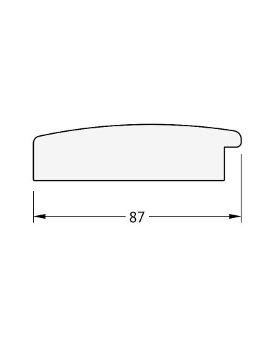 Зеркало Evoform Exclusive-G Floor 201х81 BY 6316 с гравировкой в багетной раме - Травленое золото 87 мм