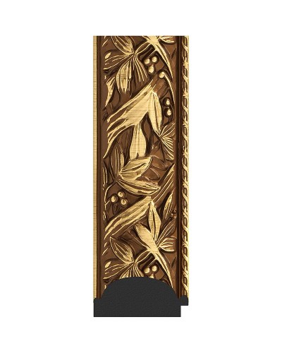 Зеркало Evoform Exclusive-G Floor 203х114 BY 6364 с гравировкой в багетной раме - Византия золото 99 мм