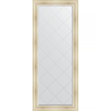 Зеркало Evoform Exclusive-G Floor 204х84 BY 6328 с гравировкой в багетной раме - Травленое серебро 99 мм